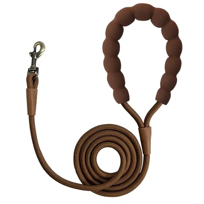 LL039--laisse pour chien pour animaux de compagnie, corde haute densité de 1,5 mètres, poignée souple, boucle en alliage.