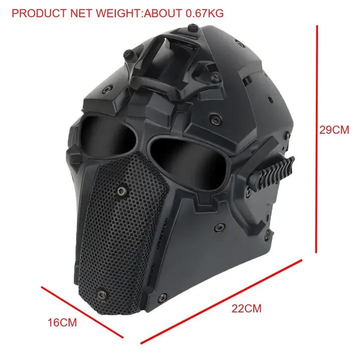 DulAirsoft-Masque de protection respirant pour paintball, jeu de guerre CS, accessoire de cosplay Ha