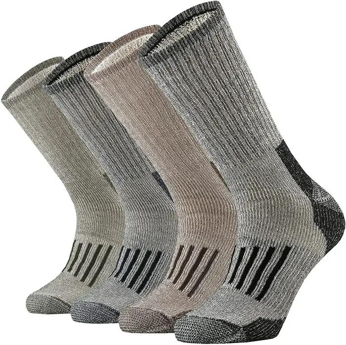 Chaussettes randonnée laine mérinos 80% - Chasse trekking - Confort chaleur hiver - Homme femme