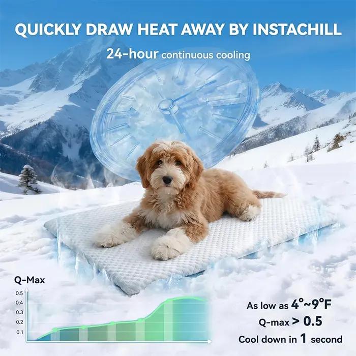 Nouvelle Tapis de couchage rafraîchissant pour chien en soie glacée
