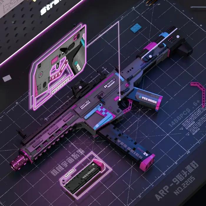 MOC militaire MP5 KSV M4A1 ARP-9 mitraillette modèle blocs de construction arme à monter soi-même Micro briques jouet enfant garçon cadeau de noël