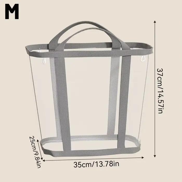 Panier à linge sale pliable en maille pour maison et dortoir polyvalent en polyester avec poignée portable pour rangement efficace et organisation des vêtements