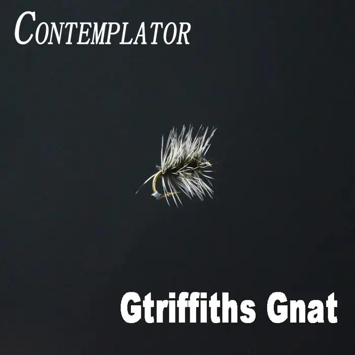 CONTEMPLATOR 6 pièces 14 # Mouche sèche de pêche Griffith Gnat imitant les moucherons et les mouches de grappe
