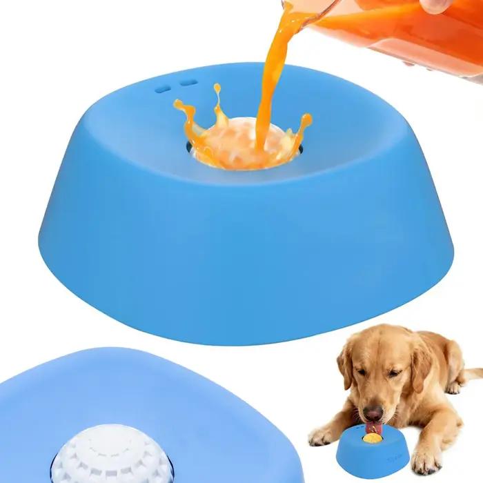 Jouet à lécher pour chien distributeur de nourriture interactif anti-anxiété universel pour chiens et chats occaions spéciales bleu ou noir