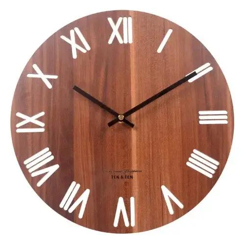 Horloge murale 3D en bois