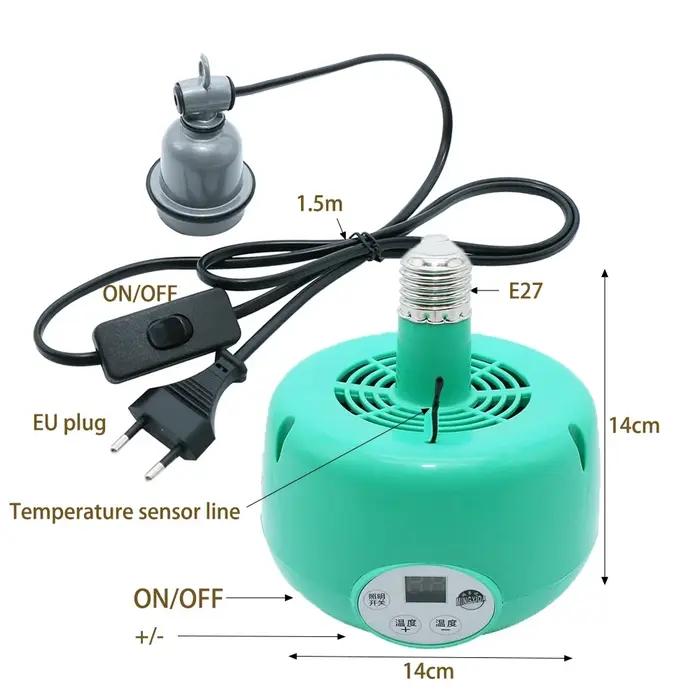 Régulateur de température thermostatique de poulet de lumière chaude d'animal de ferme de réchauffeu