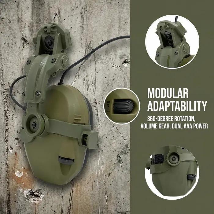 Casque tactique avec écouteurs intégrés