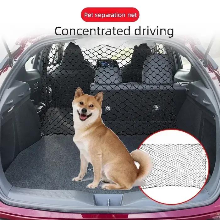 Barrière de Séparation Universelle pour Animaux de Compagnie - Filet de Protection pour Siège Arrière de Voiture