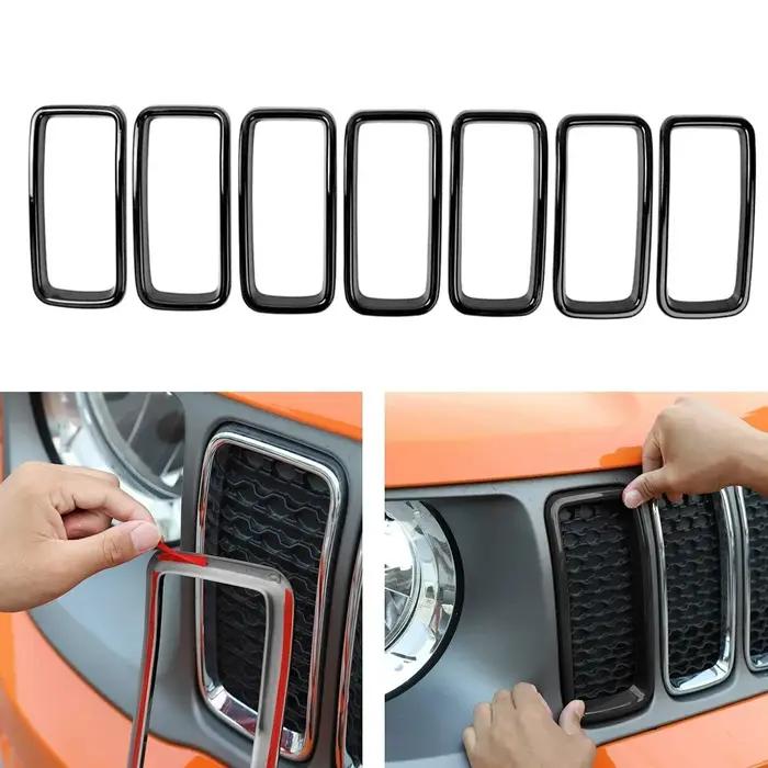 Pour Jeep Renegade 2019 2020 2021 2022 Grille de pare-chocs avant Inserts de calandre de course garn