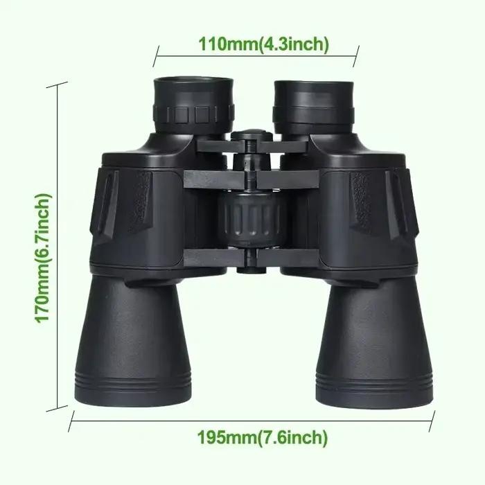 Jumelles 20x50 haute puissance pour adultes - Observation ornithologique avec mise au point centrale précise