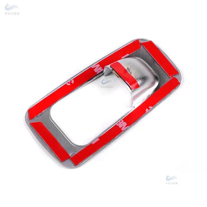 Accessoires de voiture ABS Texture carbone bouton de frein à main garniture de couverture pour Merce