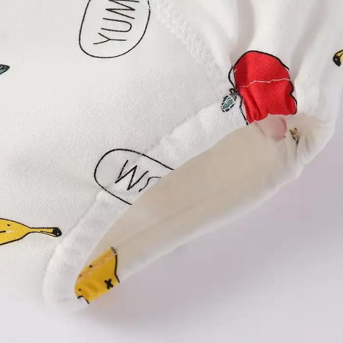 Couches imperméables réutilisables en coton doux pour bébé, shorts de pipi, pantalons d'entraînement