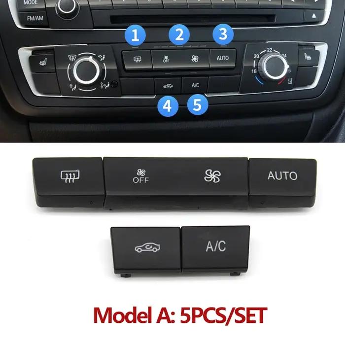 Prada board-Bouton de contrôle de la température de climatisation AC, BMW Série 1, 2, 3, 4 F, F20, F
