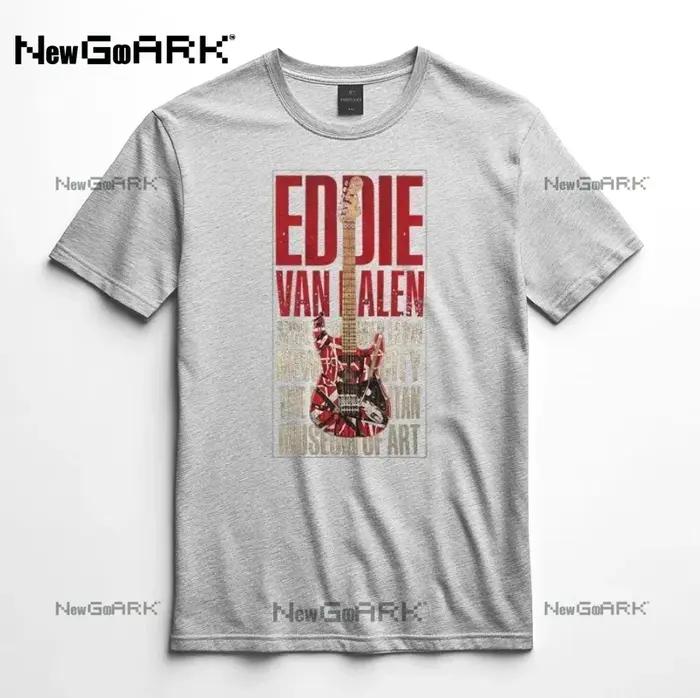T-shirt homme Eddie Van Halen imprimé graphique coton décontracté unisexe Streetwear hommes vêtements dessus respirants