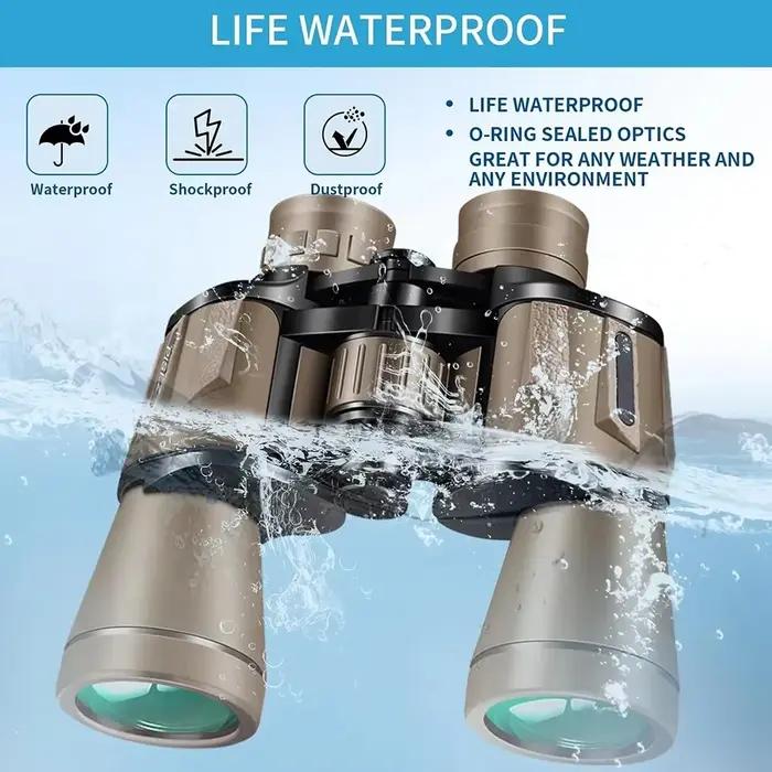 Jumelles 20x50 haute puissance adultes avec adaptateur smartphone compactes HD birdwatching randonnée