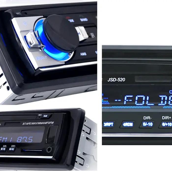 Hippcron autoradio 1din stéréo multimédia lecteur MP3 numérique Bluetooth FM Audio musique USB avec