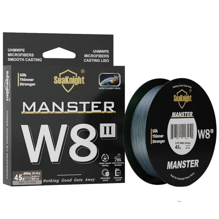 Nouveau MONSTER/MANSTER W8 II 150M 300M 500M 8 brins ligne de pêche tressée 15LB-100LB lignes PE Multifilament