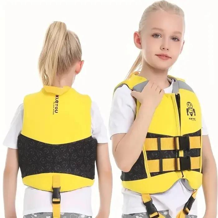 Gilet de sauvetage en néoprène pour enfants, gilet de sauvetage de flottabilité pour garçons et fill