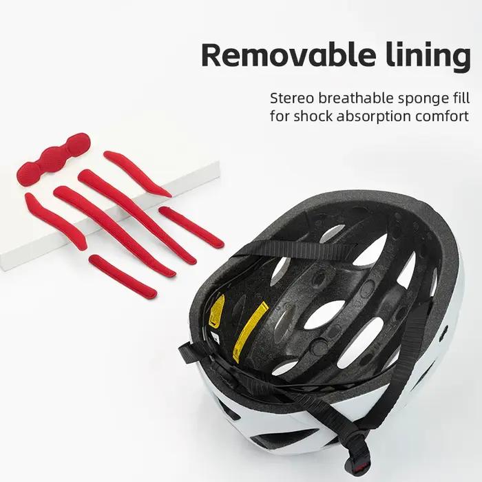 ROCKBROS casque de vélo ultraléger 57-62 cm casque de cyclisme intégralement moulé respirant sécurit