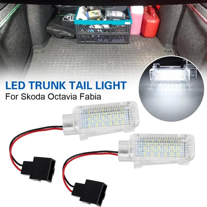 Lumière de coffre 12V pour Skoda Kodiaq Octavia Mk2 MK3 2 3 Fabia MK1, lampe de rangement intérieure