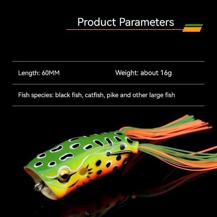 Leurres de pêche grenouille Gamakatsu crochet longue coulée appât artificiel Topwater 16g tracteur Popper leurre attraper brochet tête de serpent bar de poisson