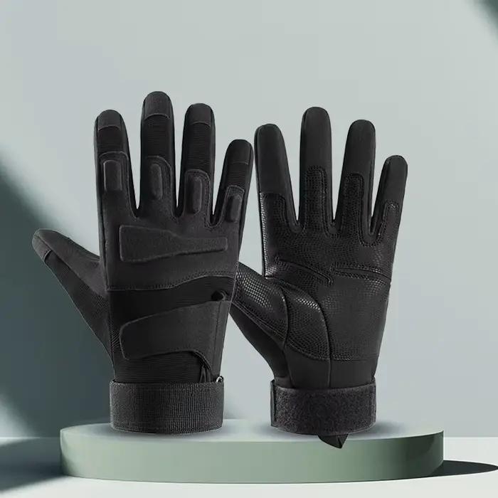 Gants tous doigts sports extérieur hommes robustes respirants résistants tactiques antidérapants