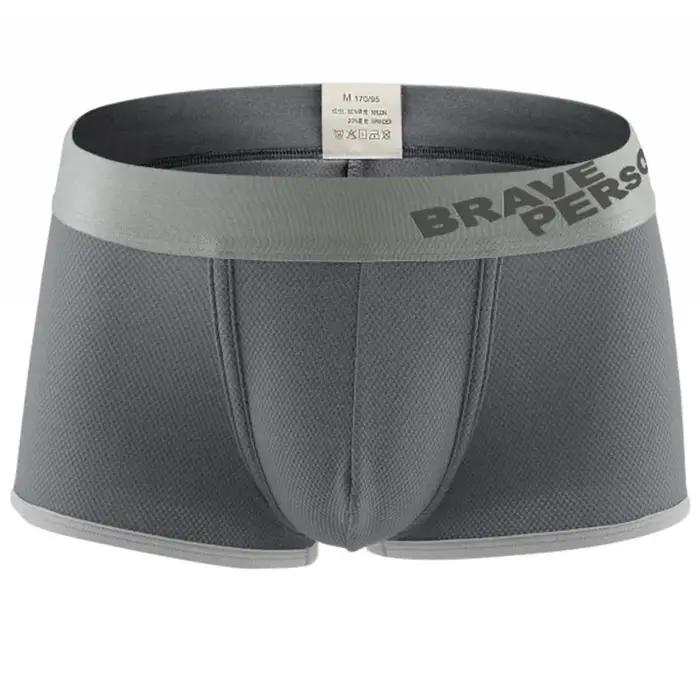 Sous-vêtements tendance pour hommes, culottes taille basse, boxers doux et respirants