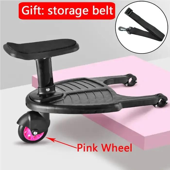 Accessoire de poussette adaptateur de pédale pour enfants 3-8 ans plateforme avec coussin de siège pour promenades en famille