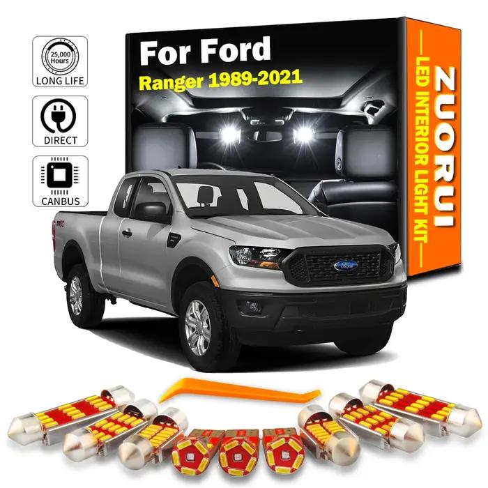 ZUORUI pour Ford Ranger 1989-2018 2019 2020 2021 Canbus véhicule LED intérieur coffre ampoules sans