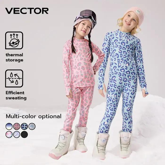 VECTOR enfants Ultra doux hiver séchage rapide Base superposition ensemble microfibre polaire sous-v