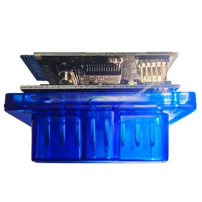 Mini ELM327 V1.5 pour IOS Android Bluetooth 5.1, EAU automatique OBD2 noir 2PCB voiture ELM 327 test
