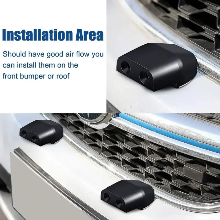 4 sifflets d'avertissement cerf portables - Répulsif animaux mini pour voiture résistant aux intempéries