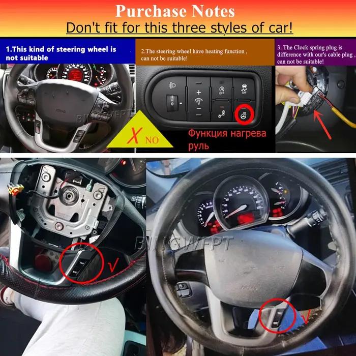 Interrupteur de voiture pour Kia Rio 2012 – 2016, Volume Mude Song, clé de croisière, bouton de comm