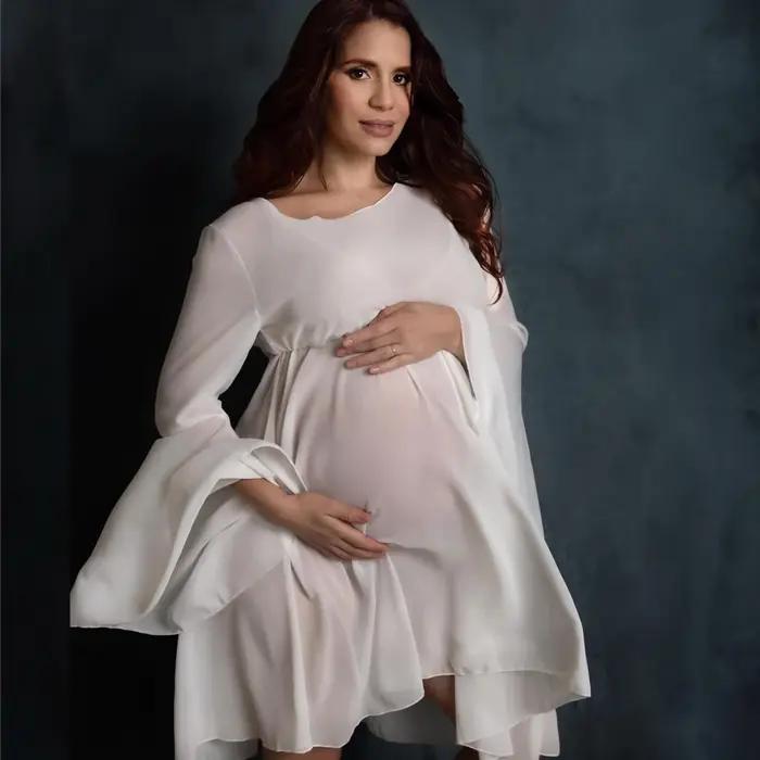 ALTERClothing-Robe courte en mousseline de soie pour femme