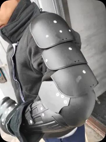 Armure HEMA armure d'épaule à renfort auxiliaire, protection des bras, protection des jambes, équipement de protection des genoux