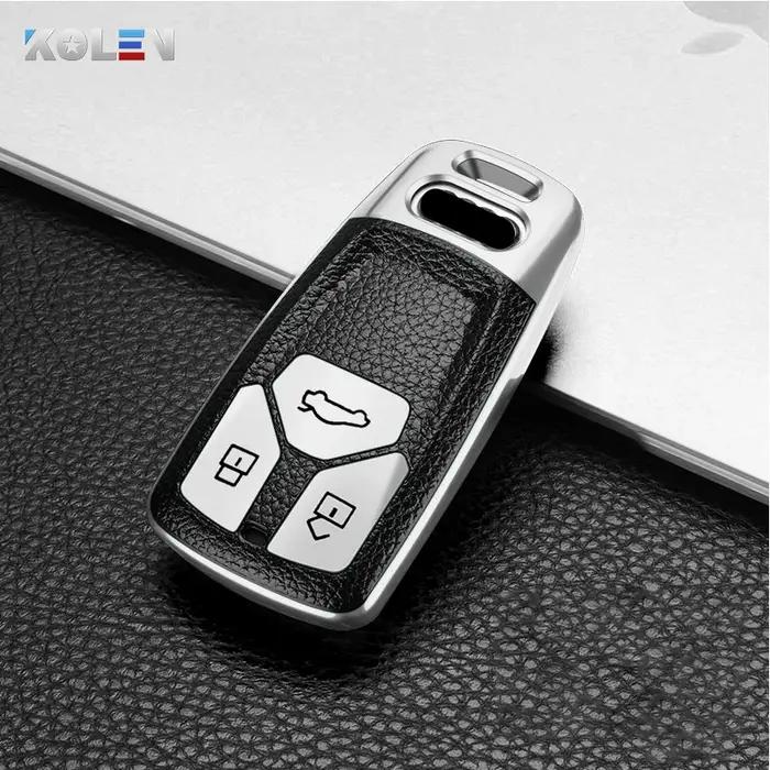 Coque en cuir et TPU pour clé télécommande de voiture