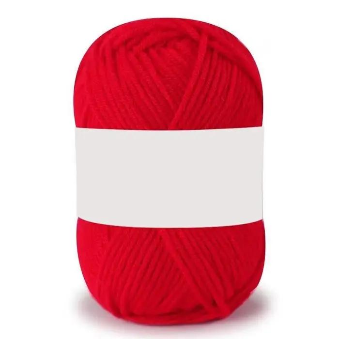 1 pelote de fil de coton laitier de grosseur moyenne, matériau de tricot à la main pour la confection de poupées au crochet et le tricot DIY fait main