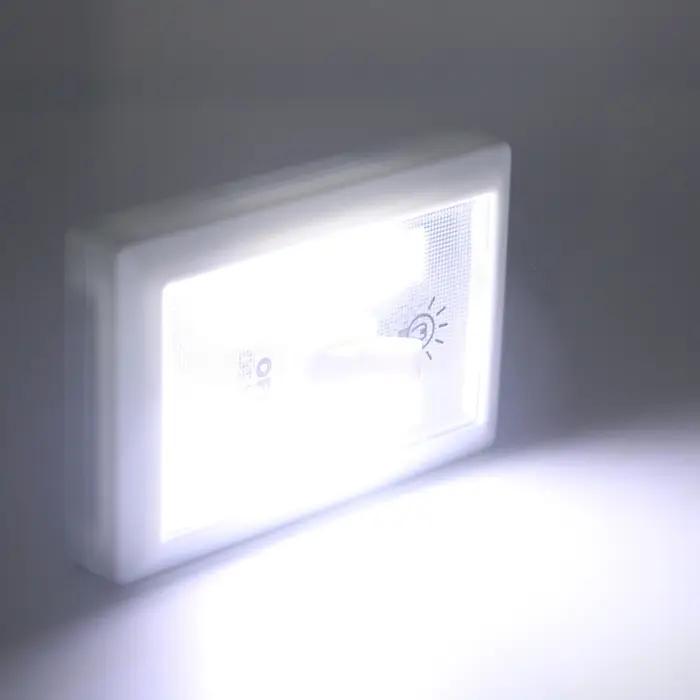 COB magnétique Mini LED sans fil interrupteur de lumière mur veilleuses à piles armoires de cuisine