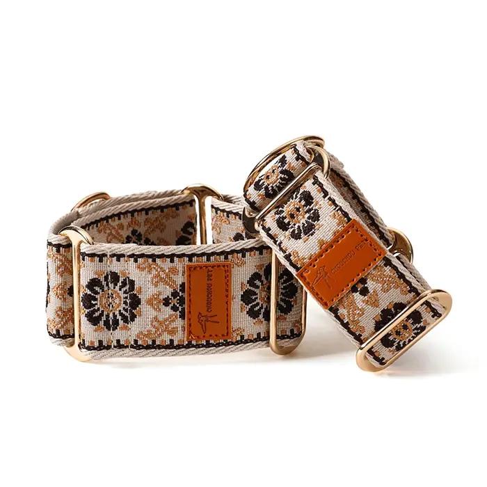 Collier de martingale ethnique chinois pour chiens, design unique, confortable et durable pour toutes les races et saisons