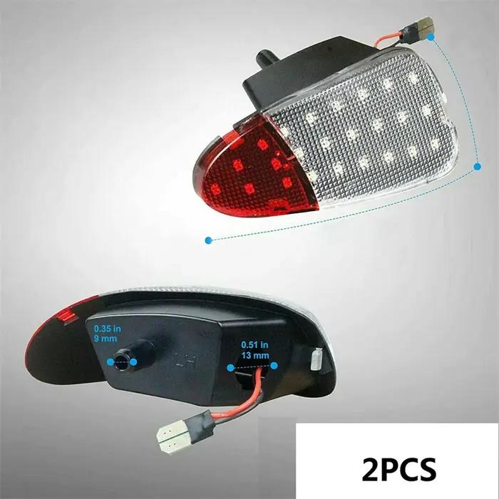 1 paire de panneau de porte intérieure LED, lampe de courtoisie pour accessoires de voiture légers 1