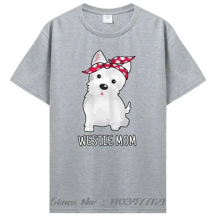 Westie maman West Highland blanc Terrier amoureux des chiens cadeau t-shirts graphique coton Streetwear à manches courtes T-shirt hommes vêtements