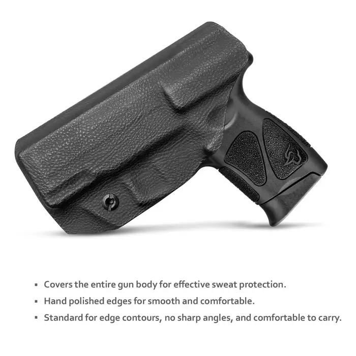 Étui Taurus G3C, étui Taurus G2C IWB Dermatoglyphe Kydex pour Taurus G3C 9mm / G2C 9mm G2S / Millennium PT111 G2