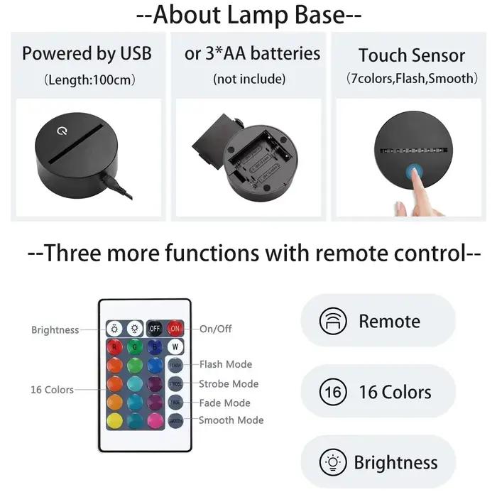 Veilleuse Led Usb en acrylique avec Logo Prince, luminaire décoratif d'intérieur, idéal pour un bure