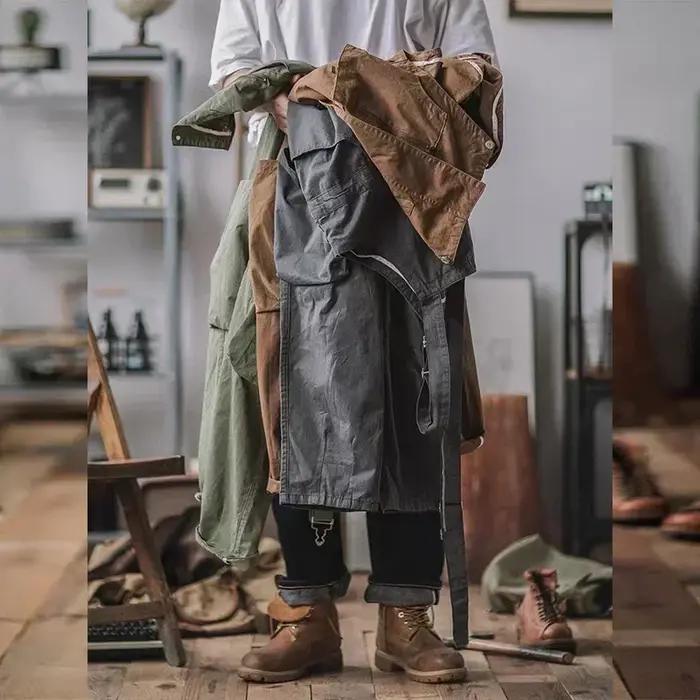 Salopette américaine rétro en coton lavage facile pantalon ample à bretelles quatre saisons