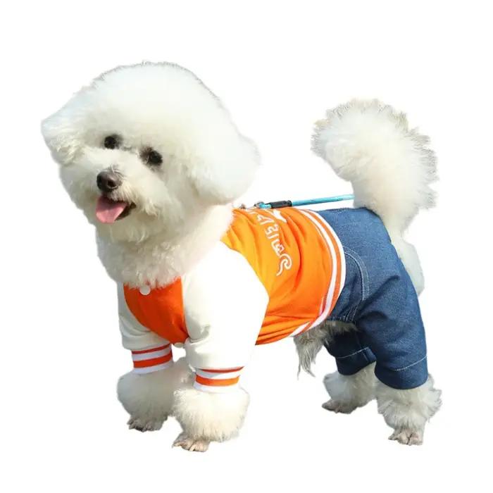 Veste de combinaison pour chien avec pantalon en jean
