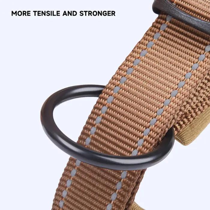 Collier pour chien robuste pour les races moyennes et grandes - Nylon résistant aux morsures