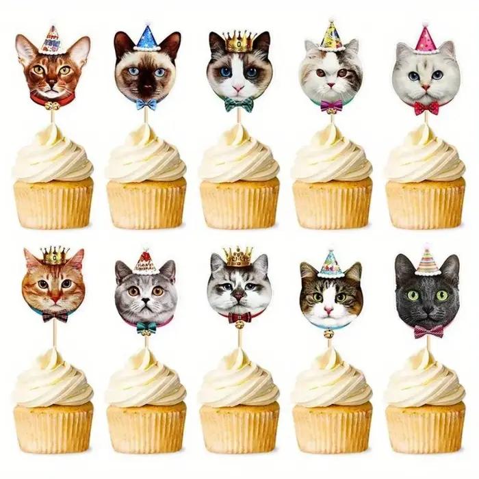 Toppers de gâteau Chi pour animaux de compagnie, pics à gâteaux pour animaux de compagnie, thème de