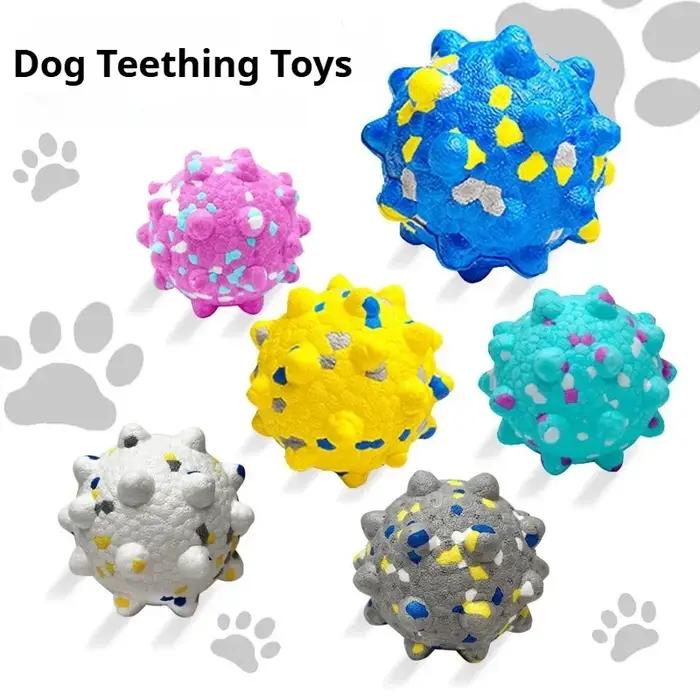 Balle jouet pour animaux de compagnie ETPU pop-corn résistante aux morsures chien molaire pour nettoyage des dents jeu pour chien haute élasticité occassions spéciales