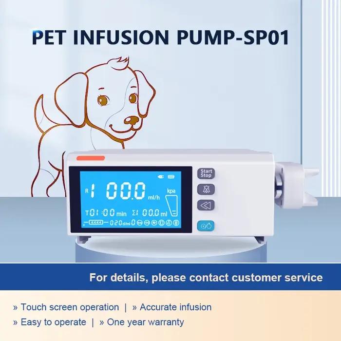 Pompe à seringue vétérinaire électrique VETL-SP01, pour hôpitaux d'animaux, chats, chiens et animaux de compagnie