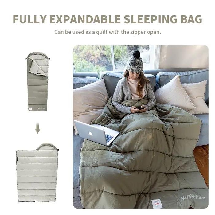 Natureifa-Sac de couchage léger lavable en machine, M180, M300, Double, Camping, Hiver